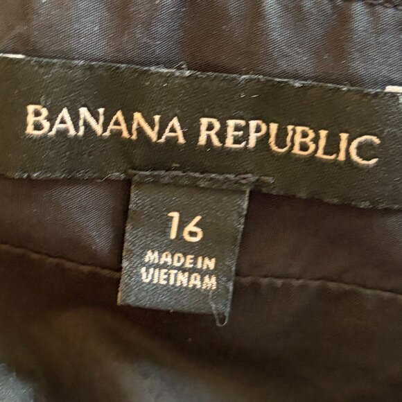 Banana Republic women's Poplin Tiered Maxi sundress 16 black square neck - Picture 11 of 14